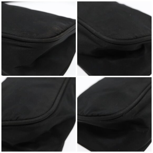 PRADA Accessory Pouch Nylon Black Silver Auth - Picture 16 of 16